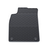 Tapis de sol en caoutchouc adapté pour Audi A6 C7 Avant, Berline (2011-2018) - tapis de voiture - noir - 4 pcs.