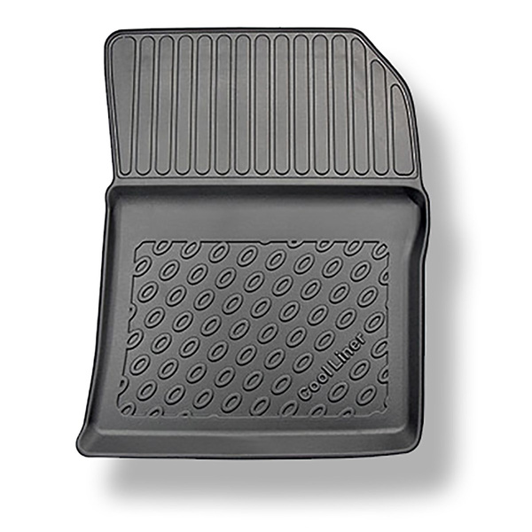 Tapis de sol en TPE adapté pour Dacia Lodgy Van (07.2012-10.2022) - 5 ou 7 sièges; sans la troisième rangée de sièges - tapis de voiture - noir