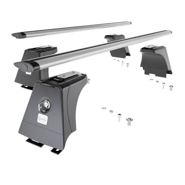 Barres de toit en aluminium adapté pour Toyota Avensis mk III Break (2009-2019) - Porte-Bagages de Voiture argent - points de montage - (suivant le modèle de voiture ils peuvent se situer à différents endroits)