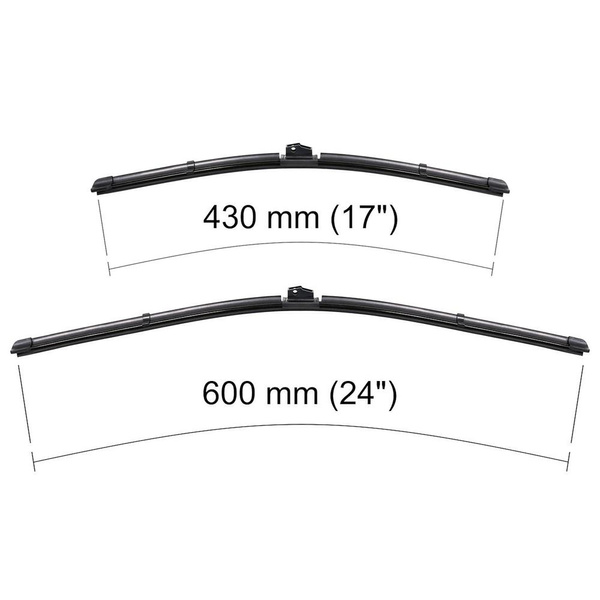 Balais d'essuie-glace de pare-brise adaptés pour Fiat Croma II Break, Liftback (06.2005-12.2010) - balais plat