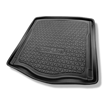 Tapis de coffre adapté pour Mercedes-Benz CLA C117 Coupé (03.2013-03.2019) - bac de coffre - protection de coffre voiture - sans cavité gauche