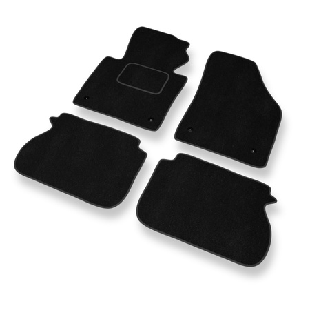 Tapis de Sol Velours adapté pour Volkswagen Caddy III (2004-2015) - Premium tapis de voiture - noir