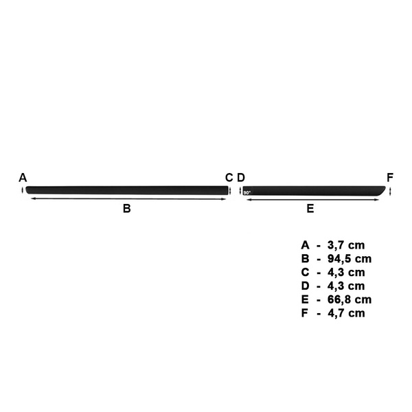 Plaques noires latérales de voiture Toyota Rav4 SUV (2013-2018)