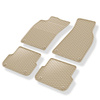 Tapis de sol en caoutchouc adapté pour Audi A5 8T (2007-2016) - tapis de voiture - beige