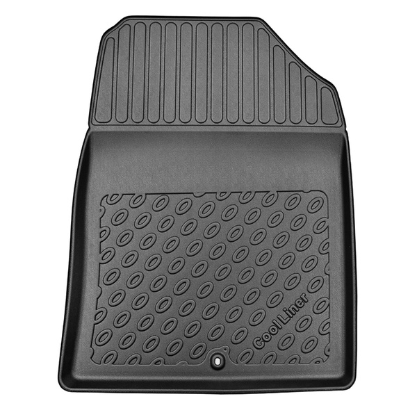 Tapis de sol en TPE adapté pour Kia XCeed Crossover (09.2019-....) - non pour version hybride - tapis de voiture - noir
