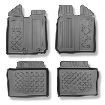 Tapis de sol en TPE adapté pour Dacia Spring BBG SUV (03.2021-....) - tapis de voiture - noir