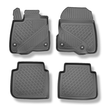 Tapis de sol en TPE adapté pour Honda CR-V VI SUV (08.2023-....) - Plug-in Hybrid (e:PHEV) - tapis de voiture - noir