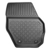 Tapis de sol en TPE adapté pour Volvo V60 I Break (12.2015-10.2022) - également Cross Country - tapis de voiture - noir