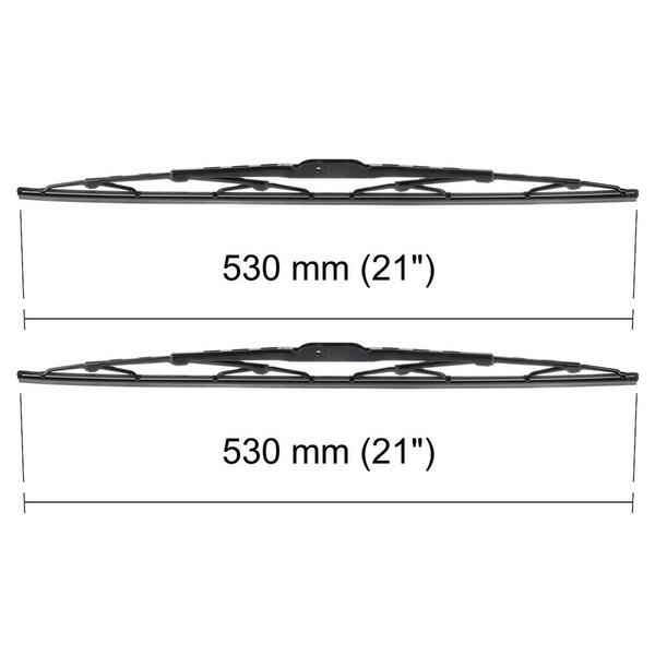 Balais d'essuie-glace de pare-brise adaptés pour Audi 100 Avant, Berline (1982-1990) - balais standard