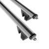 Barres de toit en aluminium adapté pour Kia Carens mk IV Monospace (2013-2018) - Porte-Bagages de Voiture argent - rails intégrés