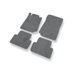 Tapis de Sol Velours adapté pour Mercedes-Benz CLK A208, C208 Coupé (1996-2003) - Premium tapis de voiture - gris