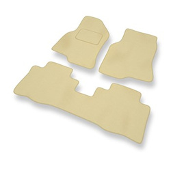 Tapis de Sol Velours adapté pour Chevrolet Captiva I SUV (2006-2011) - Premium tapis de voiture - beige