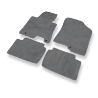 Tapis de Sol Velours adapté pour Hyundai i30 II (2012-2017) - Premium tapis de voiture - gris