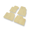 Tapis de Sol Velours adapté pour Mercedes-Benz Classe M W163 SUV (1997-2005) - Premium tapis de voiture - beige