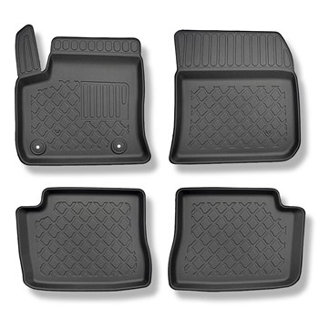 Tapis de sol en TPE adapté pour Opel Mokka-e SUV (02.2021-....) - tapis de voiture - noir