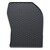 Tapis de sol en caoutchouc adapté pour Toyota Corolla XII Break, Berline (2019-....) - tapis de voiture - noir - 4 pcs.