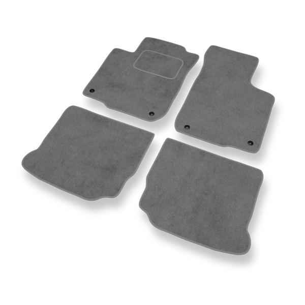 Tapis de Sol Velours adapté pour Volkswagen Golf IV Hayon, Cabriolet, SW (1997-2006) - Premium tapis de voiture - gris