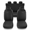 Housses de siège adaptées pour Alfa Romeo Stelvio (2017-2019) - housse siege voiture universelles - couverture siege - UNE-4