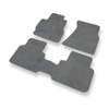Tapis de Sol Velours adapté pour Honda CR-V I SUV (1995-2001) - Premium tapis de voiture - gris