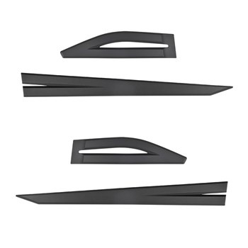 Plaques noires latérales de voiture Toyota Rav4 SUV (2019-....) - (longueur des protections: 930mm; 532mm)