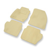 Tapis de Sol Velours adapté pour Ford Fiesta VI FL (2012-2017) - Premium tapis de voiture - beige