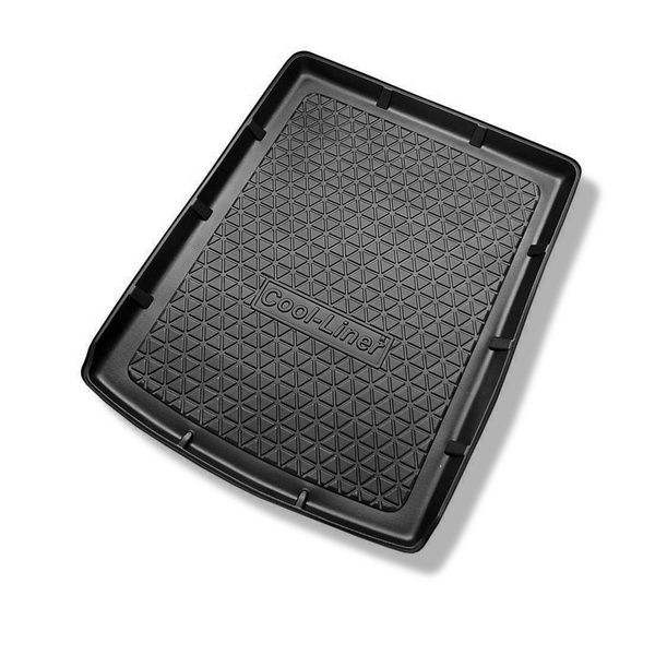 Tapis de coffre adapté pour Audi A6 C7 Avant (09.2011-08.2018) - bac de coffre - protection de coffre voiture - modèles avec système des rails de fixation dans le coffre; aussi pour la version Quattro