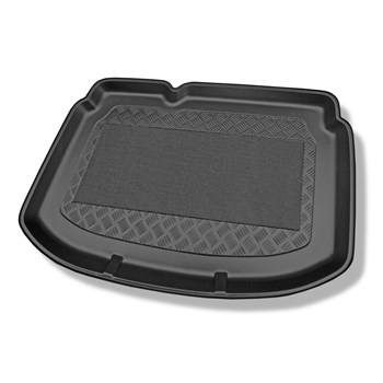 Tapis de coffre adapté pour Chevrolet Aveo T300 Hayon (06.2011-10.2020) - bac de coffre - protection de coffre voiture - coffre inférieur; sans plancher double du coffre