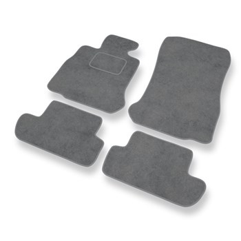 Tapis de Sol Velours adapté pour BMW 6 M6 F13 (2012-2018) - Premium tapis de voiture - gris