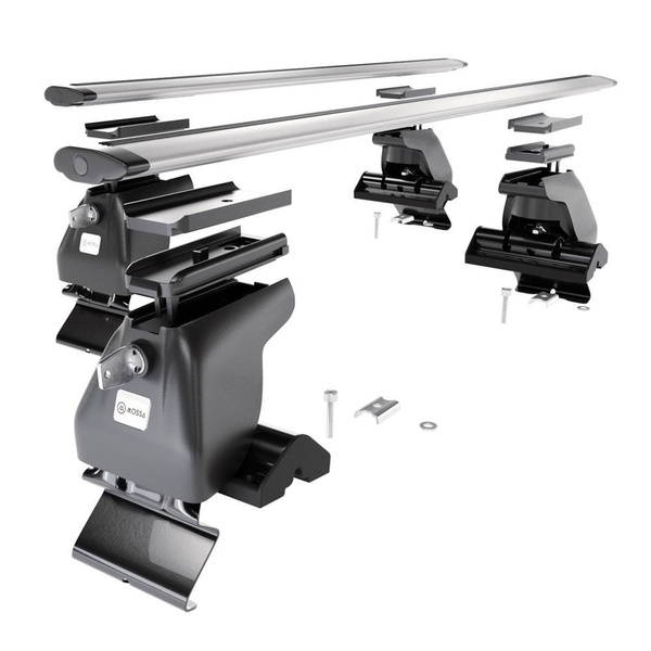 Barres de toit en aluminium adapté pour Hyundai H-1 Van (2008-2021) - Porte-Bagages de Voiture argent - toit normal