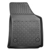 Tapis de sol en TPE adapté pour Volkswagen Caddy Maxi Cargo Van (2004-10.2020) - 5 sièges; sans la troisième rangée de sièges - tapis de voiture - noir