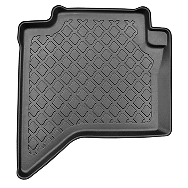 Tapis de sol en TPE adapté pour Toyota Hilux VIII Pick-Up (09.2016-....) - cabine double - tapis de voiture - noir