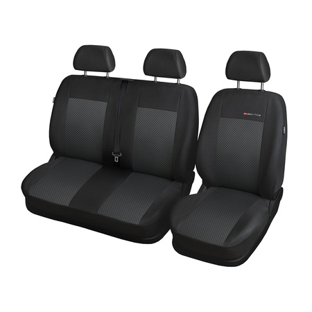 Housses de siège sur mesure adaptées pour Ford Transit Custom Van (2012-2023) seulement les sièges avant - housse siege voiture - couverture siege - E3