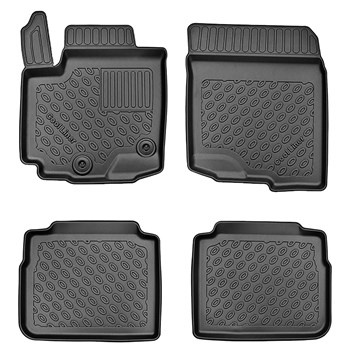 Tapis de sol en TPE adapté pour Suzuki S-Cross III Hybrid SUV (11.2021-....) - tapis de voiture - noir