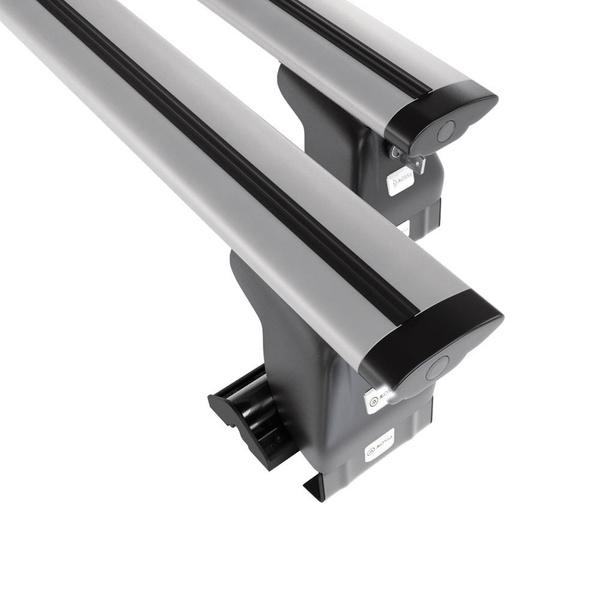 Barres de toit en aluminium adapté pour Kia Optima Berline (2006-2010) - Porte-Bagages de Voiture argent - toit normal