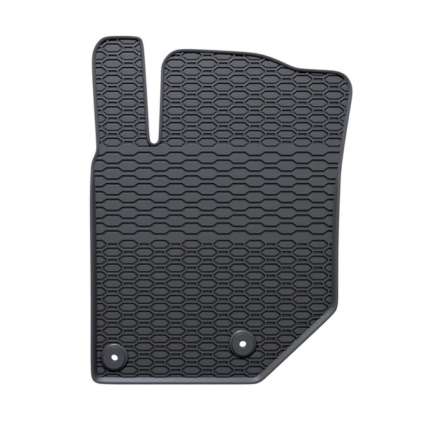 Tapis de sol en caoutchouc adapté pour Peugeot 2008 II SUV (2019-....) - tapis de voiture - noir - 4 pcs.