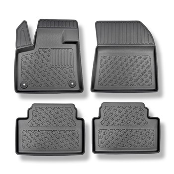 Tapis de sol en TPE adapté pour Citroen C5 Aircross SUV (02.2019-....) - tapis de voiture - noir