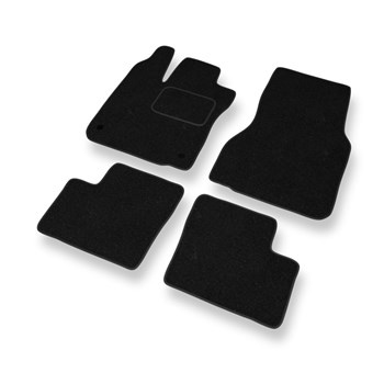 Tapis de Sol Feutres adapté pour Smart ForFour II (2014-....) - tapis de voiture - noir