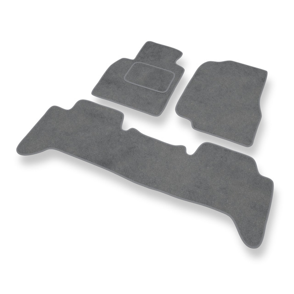 Tapis de Sol Velours adapté pour Toyota Land Cruiser J100 SUV (1998-2007) - Premium tapis de voiture - gris