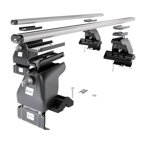 Barres de toit en aluminium adapté pour Alfa Romeo 147 Hayon (2001-2010) - Porte-Bagages de Voiture argent - toit normal