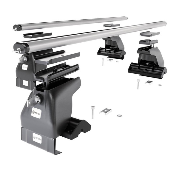 Barres de toit en aluminium adapté pour Hyundai Solaris Berline (2005-2011) - Porte-Bagages de Voiture argent - toit normal