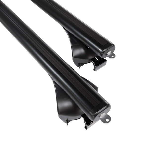 Barres de toit en aluminium adapté pour Audi A4 B9 Avant (2016-2024) - Porte-Bagages de Voiture noir - rails intégrés