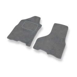 Tapis de Sol Velours adapté pour Dodge RAM IV Pick-Up (2009-2018) - Premium tapis de voiture - gris