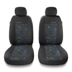Housses de siège adaptées pour Skoda Kamiq (2019-....) - housse siege voiture universelles - couverture siege - 2UNE-BL