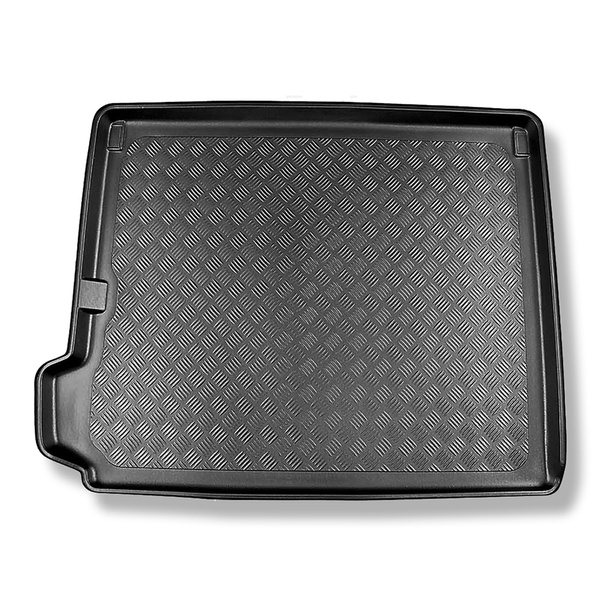 Tapis de coffre adapté pour Citroen C4 Grand Spacetourer Monospace (09.2013-06.2022) - bac de coffre - protection de coffre voiture - 7 places; 3me rangée abaissée