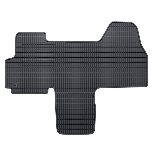 Tapis de sol en caoutchouc adapté pour Peugeot Boxer II Van (2006-2014) - tapis de voiture - noir - 2 pcs.