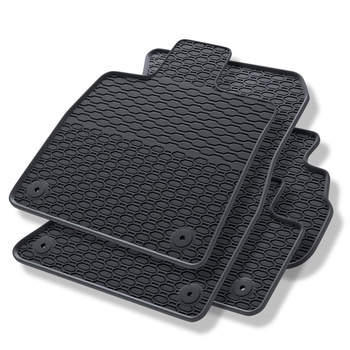 Tapis de sol en caoutchouc adapté pour Audi Q5 II (2017-....) - tapis de voiture - noir
