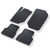 Tapis de sol en caoutchouc adapté pour Peugeot 208 II (2019-....) - tapis de voiture - noir