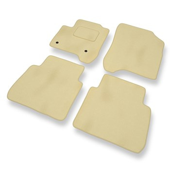 Tapis de Sol Velours adapté pour Citroen C3 Picasso (2008-2017) - Premium tapis de voiture - beige