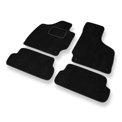 Tapis de Sol Velours adapté pour Audi TT II 8J Coupé, Roadster (2006-2014) - Premium tapis de voiture - noir