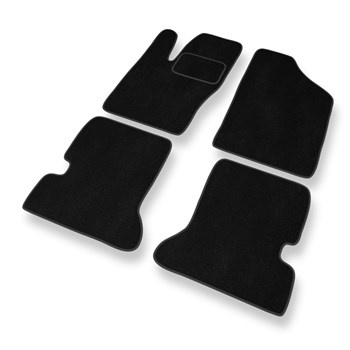 Tapis de Sol Velours adapté pour Fiat Seicento (1998-2010) - Premium tapis de voiture - noir